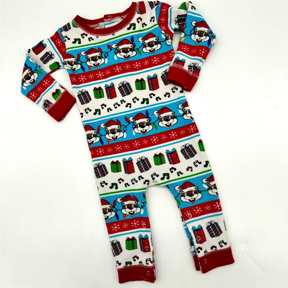 Buc-ees Gas Station Texas Thermal Union Suit- Size 12 Month